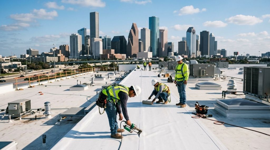 Best commercial roofing contractors in Houston, TX 2026