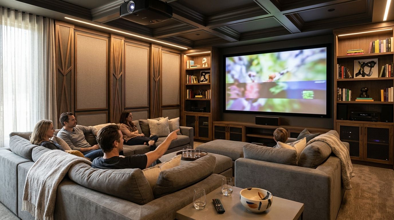 Best home theater and media room ideas for custom homes