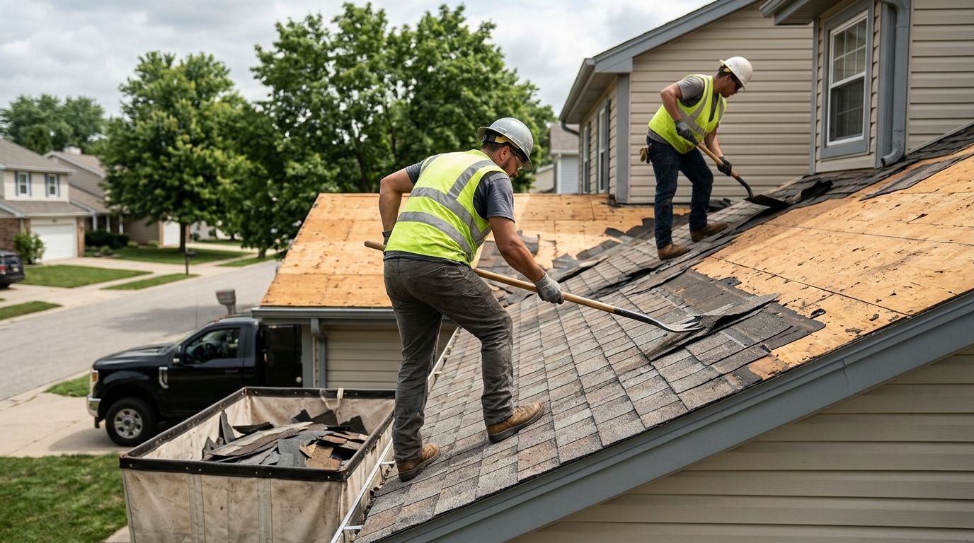How much does it cost to remove an old roof before replacing it?